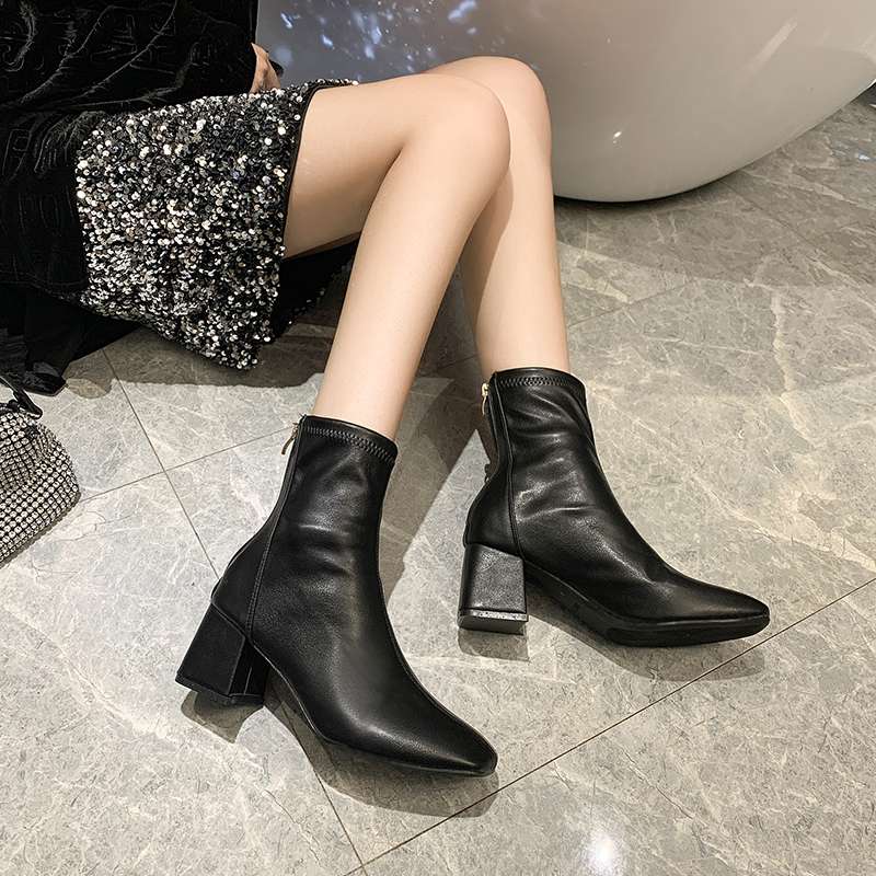 ハイヒール スタイリッシュ美脚ブーツ