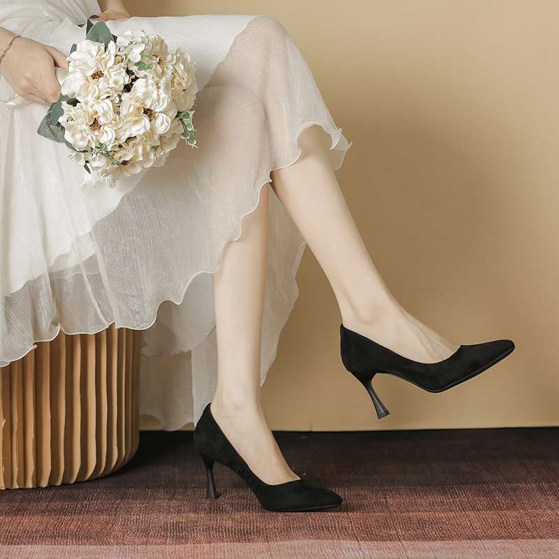 ハイヒール シンプル優美パンプス