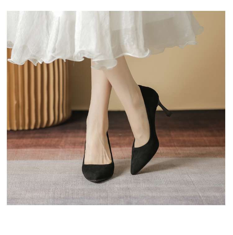 ハイヒール シンプル優美パンプス