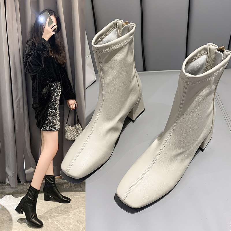 ハイヒール スタイリッシュ美脚ブーツ