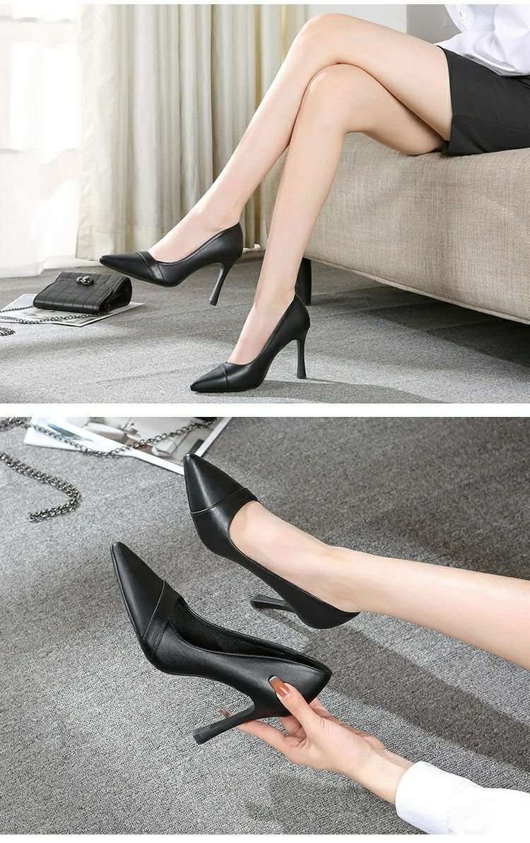 ハイヒール クラシカル細魅せパンプス