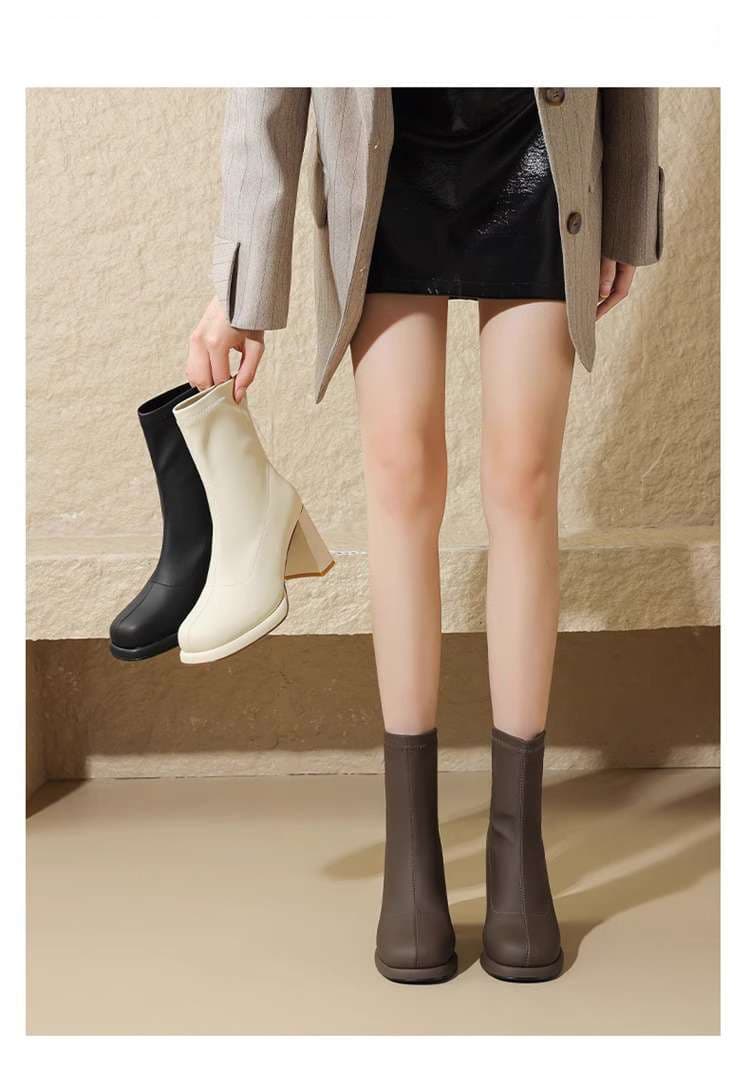 ハイヒール ストレッチソフトブーツ