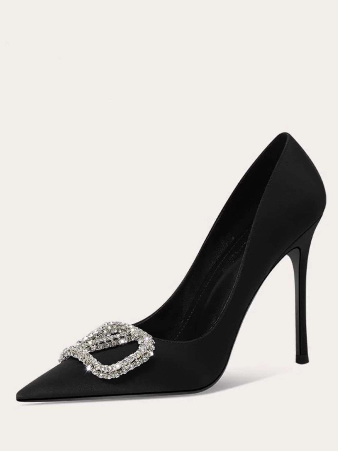 ハイヒール キラめき ジュエリー パンプス