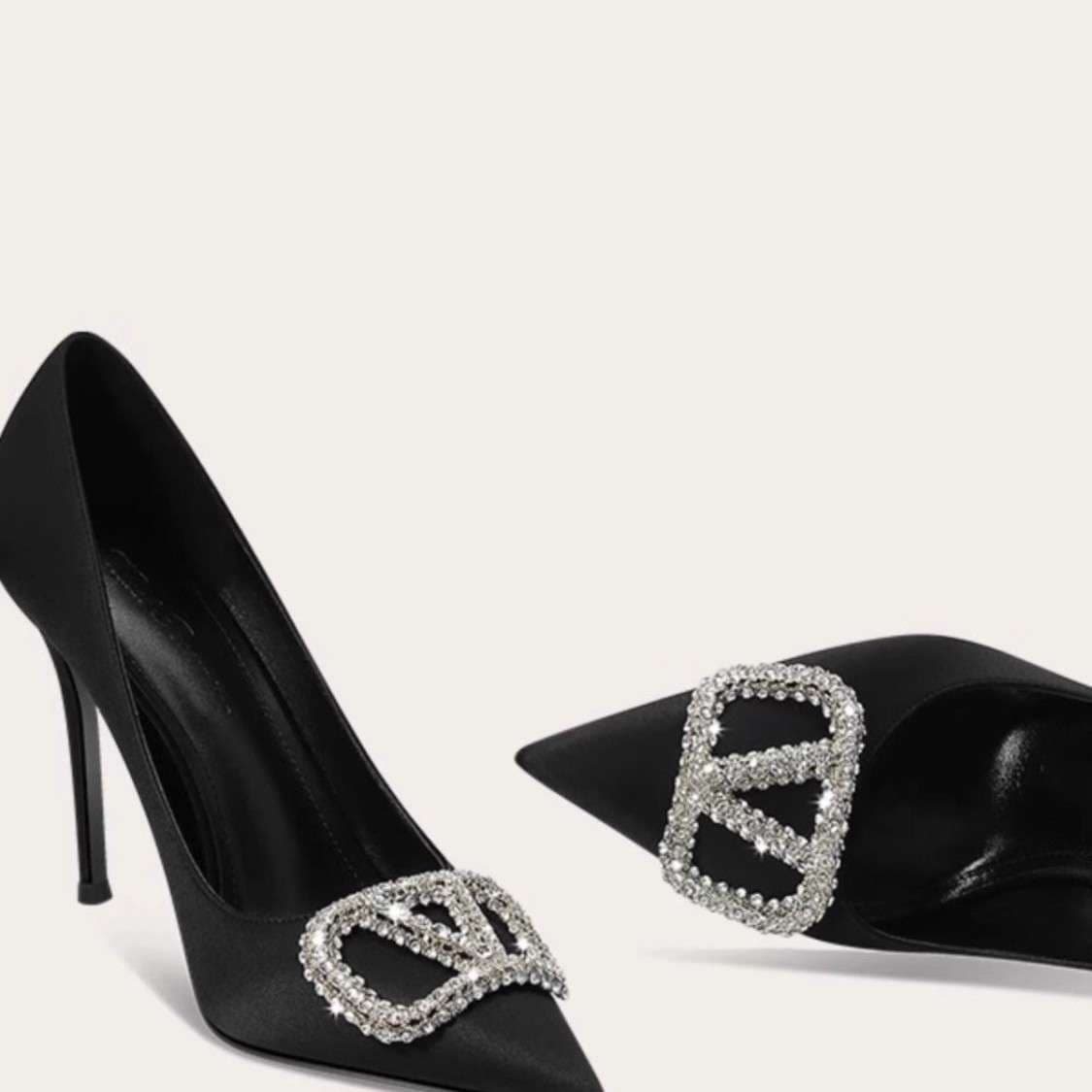 ハイヒール キラめき ジュエリー パンプス