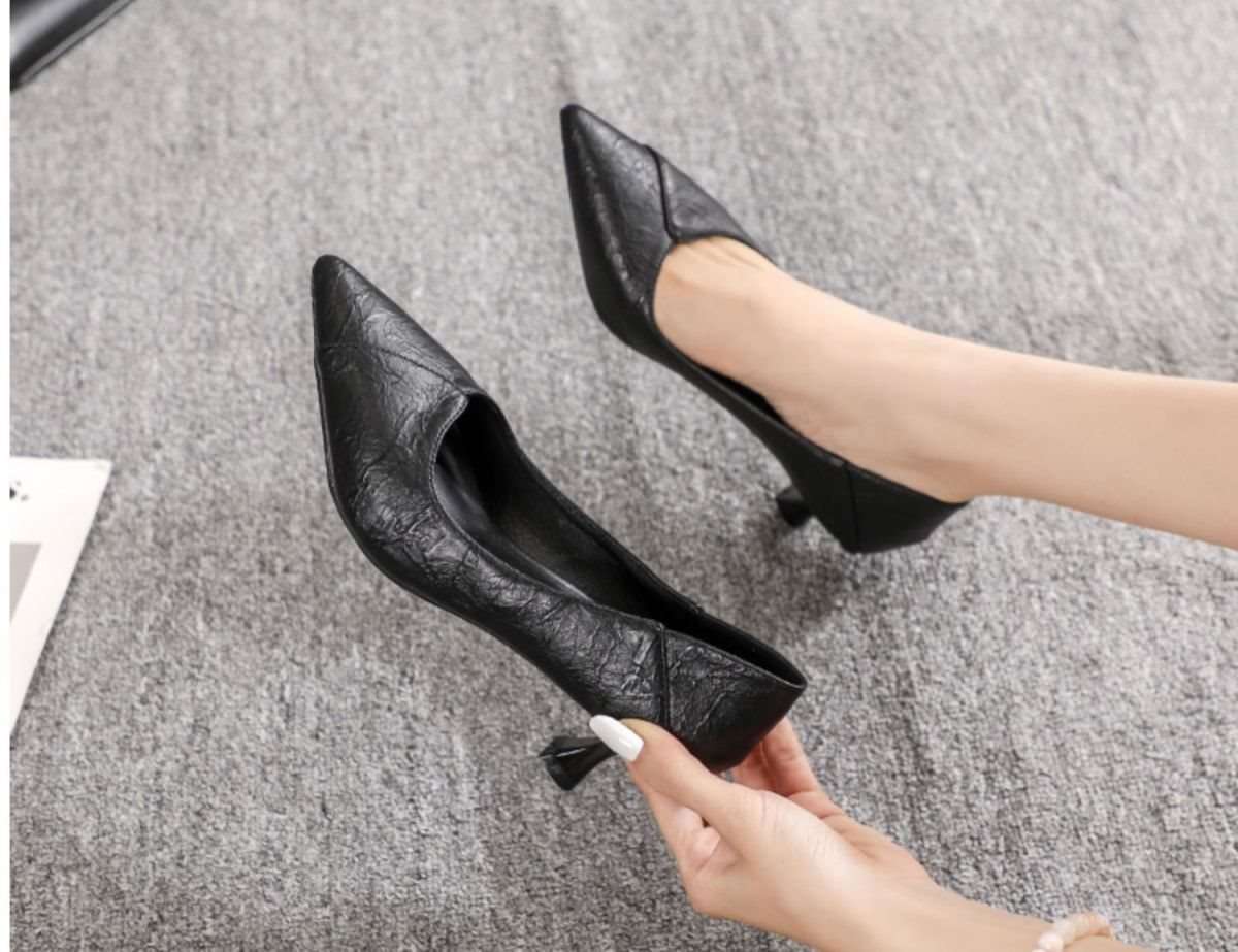 ハイヒール クラシカル細魅せパンプス