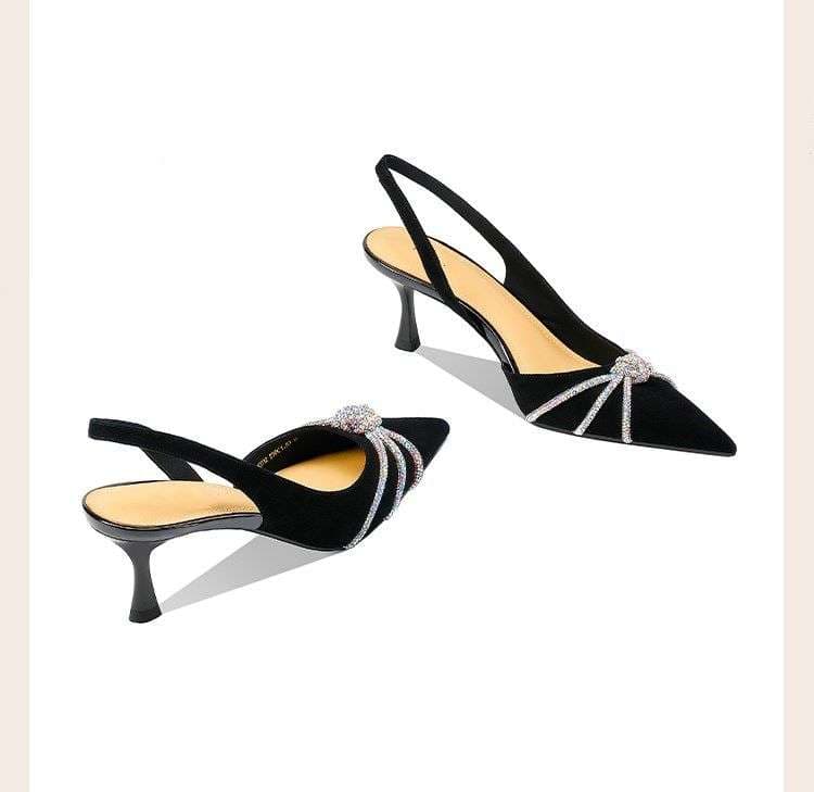 ハイヒール きらめき美姫のバックストラップパンプス